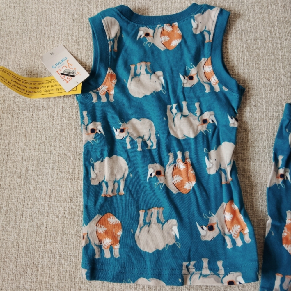 Just One You By Carter's Animal Print Pajama Set - Picture 4 of 6